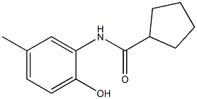 N-(2-hydroxy-5-methylphenyl)cyclopentanecarboxamide 구조식 이미지