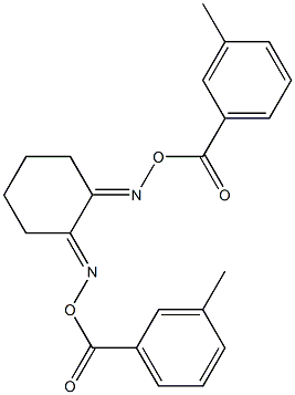 1,2-cyclohexanedione bis[O-(3-methylbenzoyl)oxime] 구조식 이미지