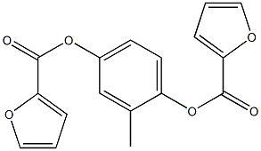 4-(2-furoyloxy)-2-methylphenyl 2-furoate Structure
