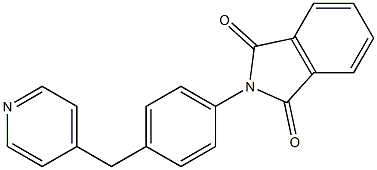 2-[4-(4-pyridinylmethyl)phenyl]-1H-isoindole-1,3(2H)-dione Structure