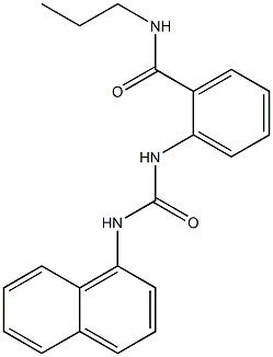 2-{[(1-naphthylamino)carbonyl]amino}-N-propylbenzamide 구조식 이미지