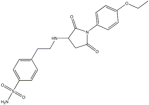 4-(2-{[1-(4-ethoxyphenyl)-2,5-dioxo-3-pyrrolidinyl]amino}ethyl)benzenesulfonamide Structure