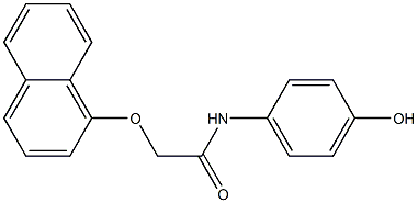 N-(4-hydroxyphenyl)-2-(1-naphthyloxy)acetamide 구조식 이미지