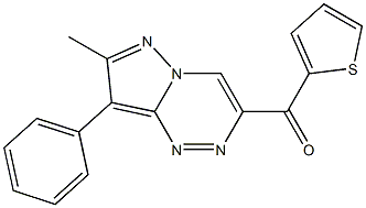 (7-methyl-8-phenylpyrazolo[5,1-c][1,2,4]triazin-3-yl)(2-thienyl)methanone Structure