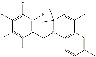 2,2,4,6-tetramethyl-1-(2,3,4,5,6-pentafluorobenzyl)-1,2-dihydroquinoline Structure