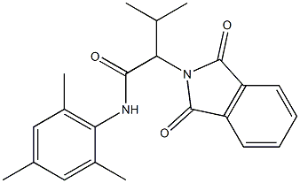 2-(1,3-dioxo-1,3-dihydro-2H-isoindol-2-yl)-N-mesityl-3-methylbutanamide 구조식 이미지