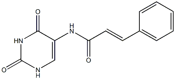 N-(2,4-dioxo-1,2,3,4-tetrahydro-5-pyrimidinyl)-3-phenylacrylamide Structure