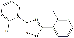 3-(2-chlorophenyl)-5-(2-methylphenyl)-1,2,4-oxadiazole 구조식 이미지