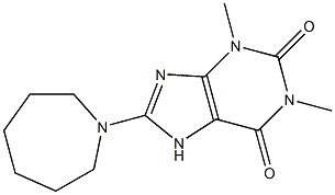 8-(1-azepanyl)-1,3-dimethyl-3,7-dihydro-1H-purine-2,6-dione 구조식 이미지