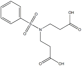 N-(2-carboxyethyl)-N-(phenylsulfonyl)-beta-alanine Structure