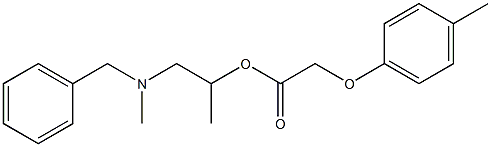 2-[benzyl(methyl)amino]-1-methylethyl (4-methylphenoxy)acetate Structure