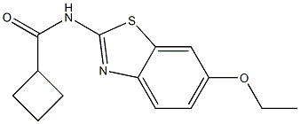 N-(6-ethoxy-1,3-benzothiazol-2-yl)cyclobutanecarboxamide 구조식 이미지