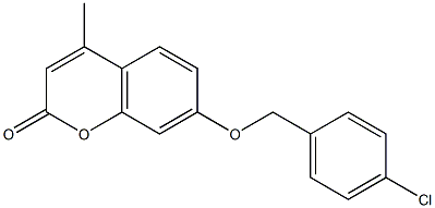 7-[(4-chlorobenzyl)oxy]-4-methyl-2H-chromen-2-one Structure