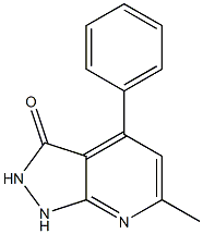 6-methyl-4-phenyl-1,2-dihydro-3H-pyrazolo[3,4-b]pyridin-3-one Structure