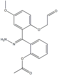 2-{2-[(4-methoxyphenoxy)acetyl]carbohydrazonoyl}phenyl acetate Structure