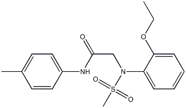 2-[2-ethoxy(methylsulfonyl)anilino]-N-(4-methylphenyl)acetamide 구조식 이미지