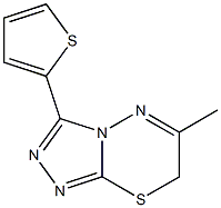 6-methyl-3-(2-thienyl)-7H-[1,2,4]triazolo[3,4-b][1,3,4]thiadiazine 구조식 이미지