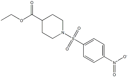 ethyl 1-({4-nitrophenyl}sulfonyl)piperidine-4-carboxylate 구조식 이미지