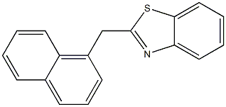 2-(1-naphthylmethyl)-1,3-benzothiazole 구조식 이미지