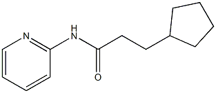 3-cyclopentyl-N-(2-pyridinyl)propanamide 구조식 이미지