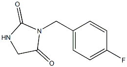 3-(4-fluorobenzyl)-2,4-imidazolidinedione 구조식 이미지