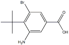3-amino-5-bromo-4-tert-butylbenzoic acid Structure