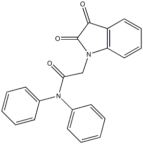 2-(2,3-dioxo-2,3-dihydro-1H-indol-1-yl)-N,N-diphenylacetamide Structure