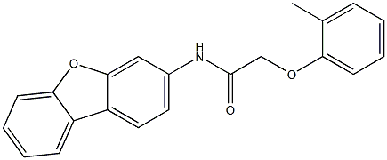 N-dibenzo[b,d]furan-3-yl-2-(2-methylphenoxy)acetamide 구조식 이미지