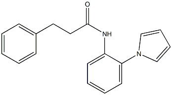 3-phenyl-N-[2-(1H-pyrrol-1-yl)phenyl]propanamide 구조식 이미지