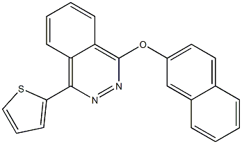 2-naphthyl 4-(2-thienyl)-1-phthalazinyl ether Structure