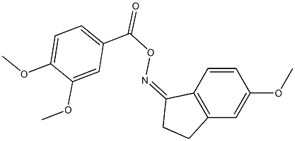 5-methoxy-1-indanone O-(3,4-dimethoxybenzoyl)oxime 구조식 이미지