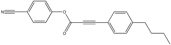 4-cyanophenyl 3-(4-butylphenyl)-2-propynoate 구조식 이미지