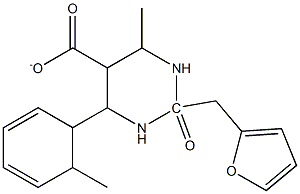 tetrahydro-2-furanylmethyl 6-methyl-4-(2-methylphenyl)-2-oxo-1,2,3,4-tetrahydro-5-pyrimidinecarboxylate Structure