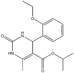 isopropyl 4-(2-ethoxyphenyl)-6-methyl-2-oxo-1,2,3,4-tetrahydro-5-pyrimidinecarboxylate 구조식 이미지