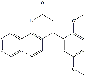 4-(2,5-dimethoxyphenyl)-3,4-dihydrobenzo[h]quinolin-2(1H)-one 구조식 이미지