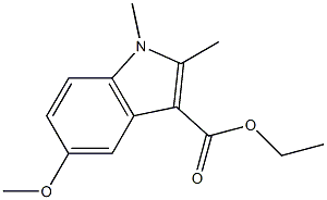 ethyl 5-methoxy-1,2-dimethyl-1H-indole-3-carboxylate 구조식 이미지