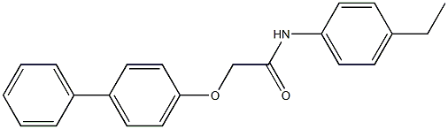 2-([1,1'-biphenyl]-4-yloxy)-N-(4-ethylphenyl)acetamide Structure