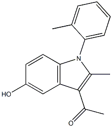 1-[5-hydroxy-2-methyl-1-(2-methylphenyl)-1H-indol-3-yl]ethanone Structure