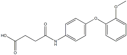 4-[4-(2-methoxyphenoxy)anilino]-4-oxobutanoic acid Structure