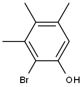 2-bromo-3,4,5-trimethylphenol 구조식 이미지