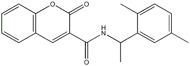 N-[1-(2,5-dimethylphenyl)ethyl]-2-oxo-2H-chromene-3-carboxamide Structure