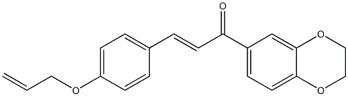 3-[4-(allyloxy)phenyl]-1-(2,3-dihydro-1,4-benzodioxin-6-yl)-2-propen-1-one 구조식 이미지