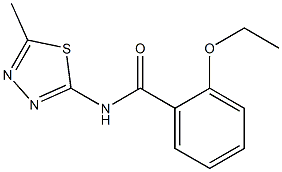 2-ethoxy-N-(5-methyl-1,3,4-thiadiazol-2-yl)benzamide 구조식 이미지