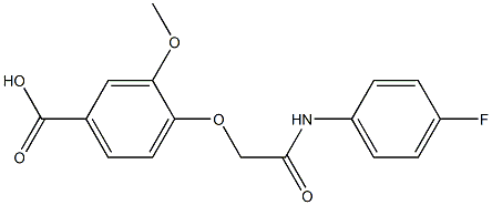 4-[2-(4-fluoroanilino)-2-oxoethoxy]-3-methoxybenzoic acid Structure