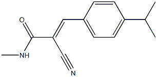 2-cyano-3-(4-isopropylphenyl)-N-methylacrylamide 구조식 이미지