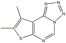 8,9-dimethyltetraazolo[1,5-c]thieno[3,2-e]pyrimidine 구조식 이미지