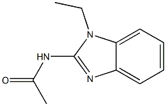 N-(1-ethyl-1H-benzimidazol-2-yl)acetamide 구조식 이미지