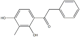 1-(2,4-Dihydroxy-3-methylphenyl)-2-phenylethanone 구조식 이미지