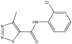 N-(2-chlorophenyl)-4-methyl-1,2,3-thiadiazole-5-carboxamide Structure