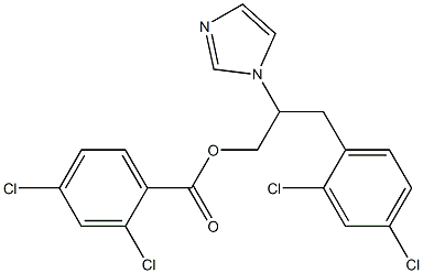 3-(2,4-dichlorophenyl)-2-(1H-imidazol-1-yl)propyl 2,4-dichlorobenzoate 구조식 이미지